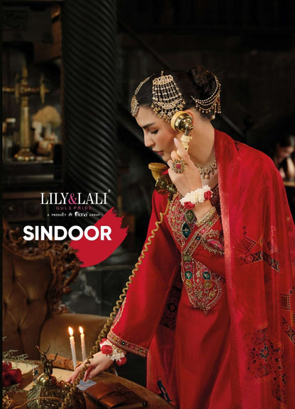 Sindoor Lily Lali Viscose Silk Readymade Pant Style Suits Wholesaler Gujarat