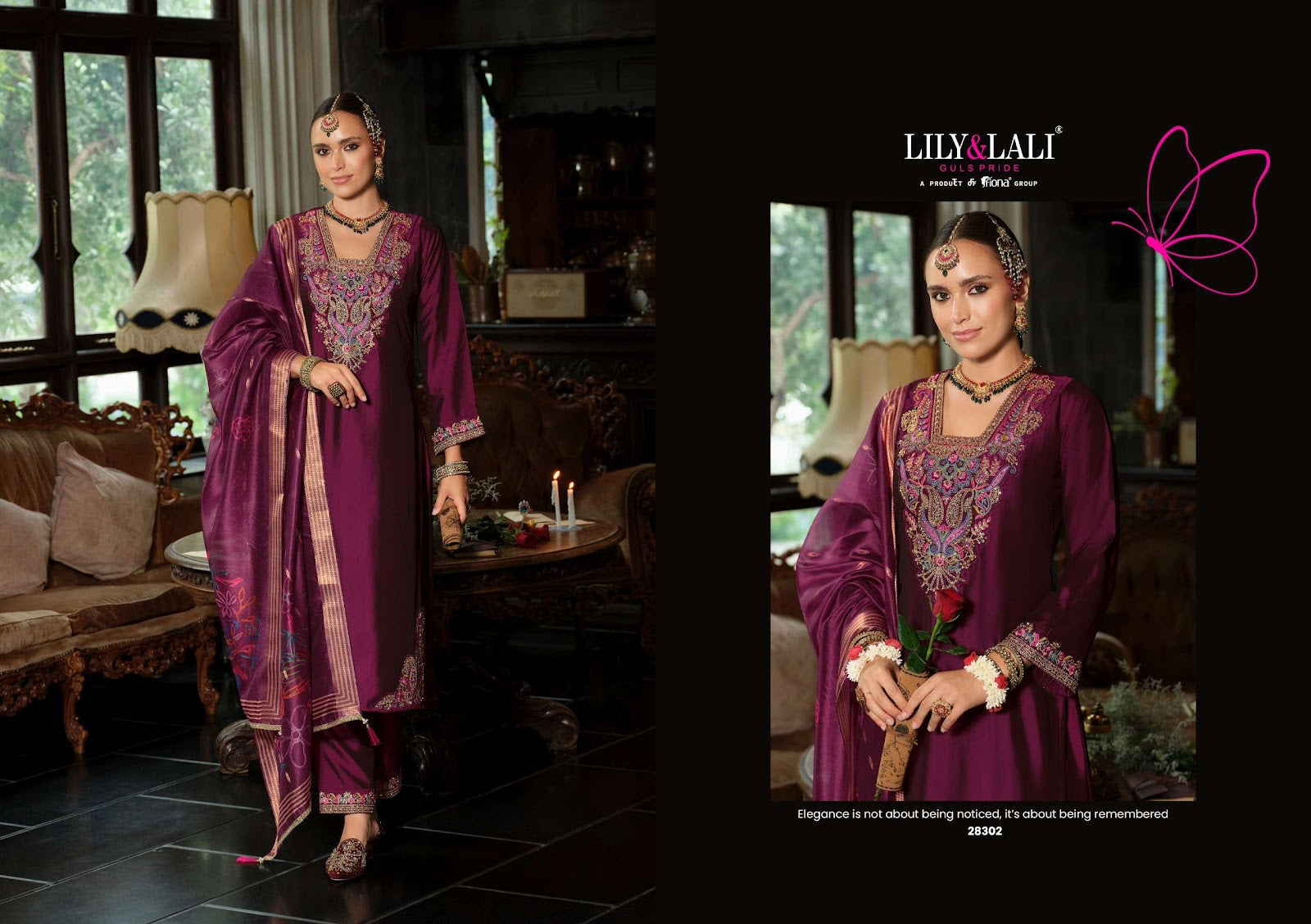 Sindoor Lily Lali Viscose Silk Readymade Pant Style Suits Wholesaler Gujarat