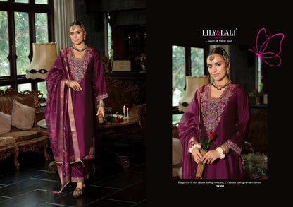 Sindoor Lily Lali Viscose Silk Readymade Pant Style Suits Wholesaler Gujarat