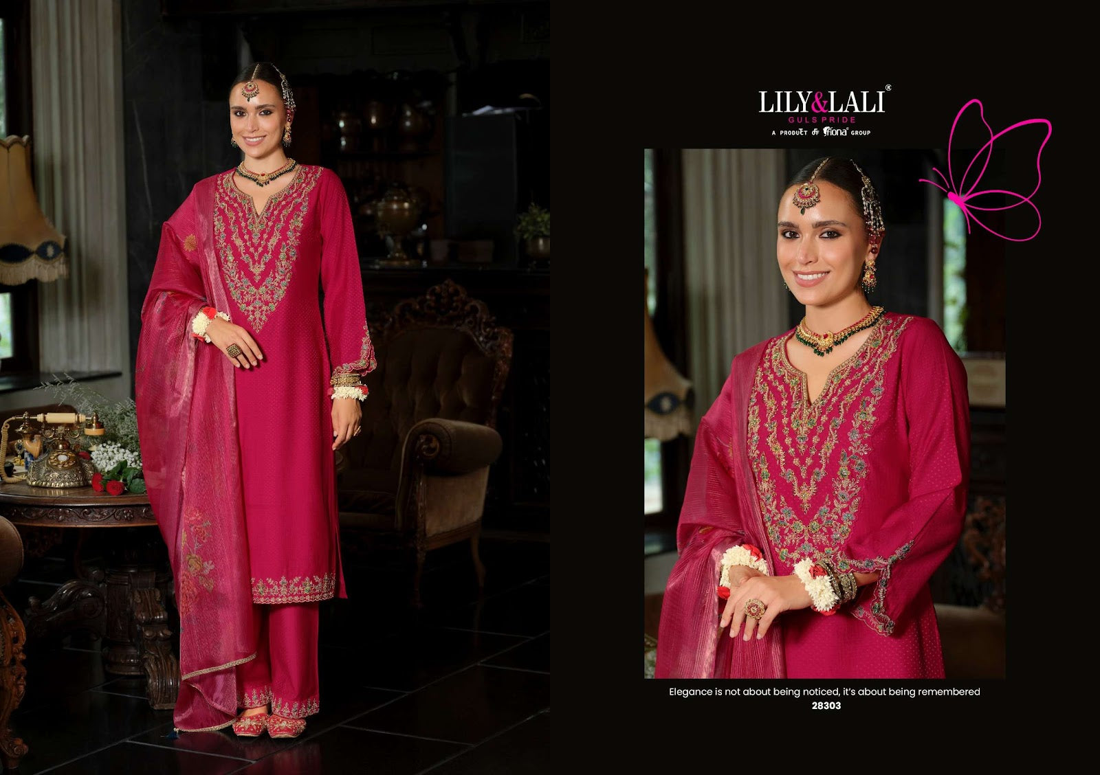 Sindoor Lily Lali Viscose Silk Readymade Pant Style Suits Wholesaler Gujarat