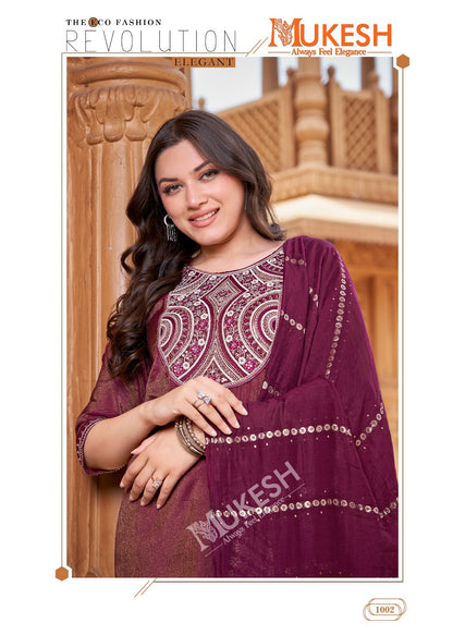 Sindoor Mukesh Banwery Viscose Readymade Pant Style Suits Wholesale Price