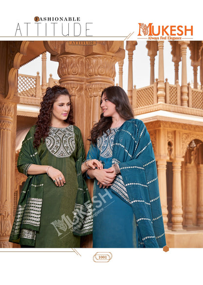 Sindoor Mukesh Banwery Viscose Readymade Pant Style Suits Wholesale Price