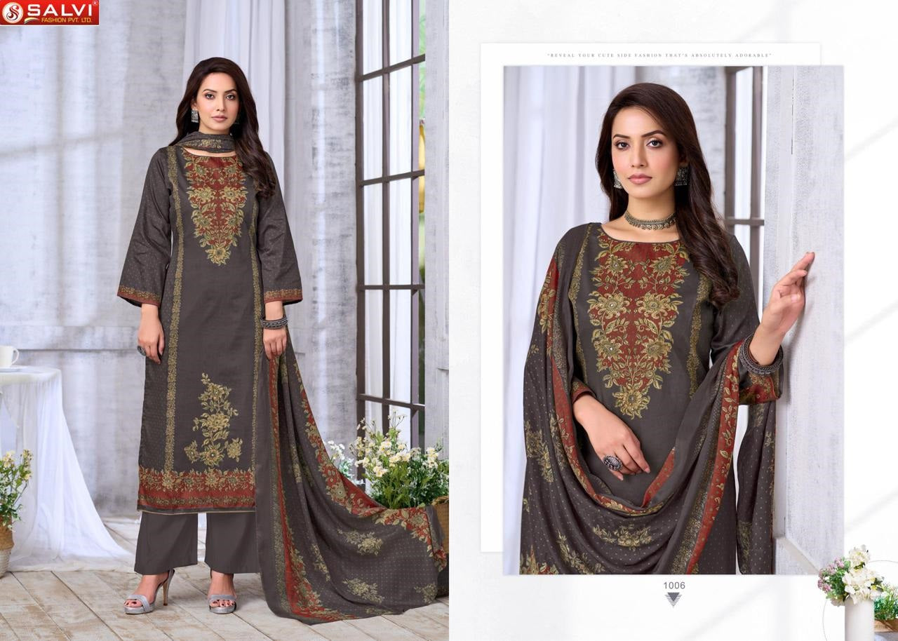 Sindoor Plus Salvi Fashion Jam Silk Pant Style Suits Wholesaler Gujarat
