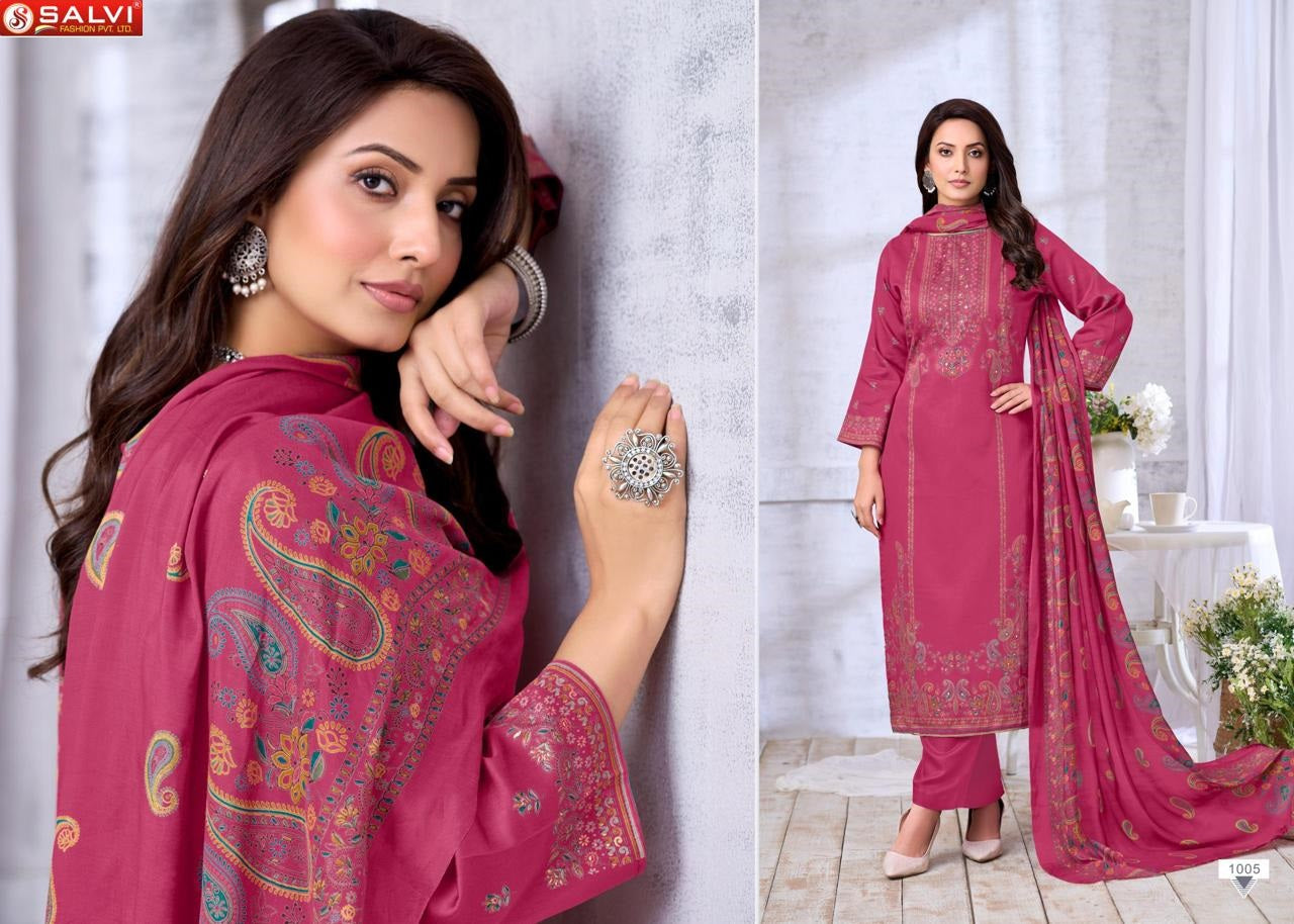 Sindoor Plus Salvi Fashion Jam Silk Pant Style Suits Wholesaler Gujarat
