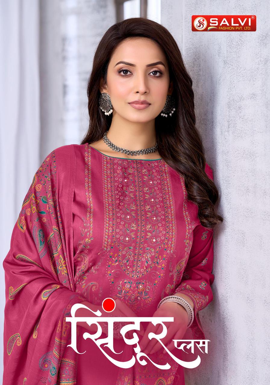 Sindoor Plus Salvi Fashion Jam Silk Pant Style Suits Wholesaler Gujarat