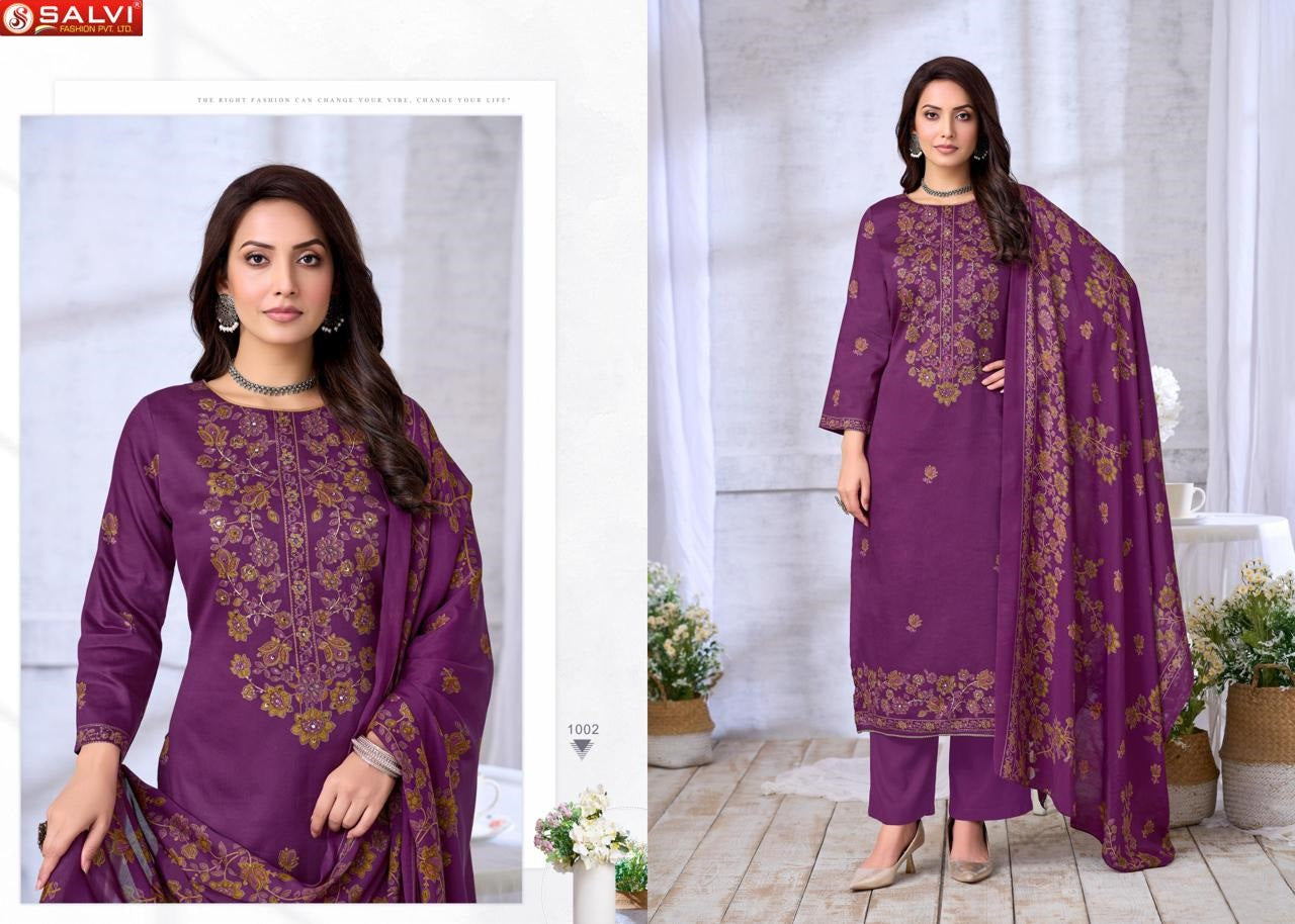 Sindoor Plus Salvi Fashion Jam Silk Pant Style Suits Wholesaler Gujarat