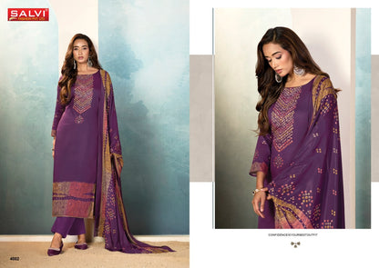 Sindoor Plus Vol 4 Salvi Fashion Jam Silk Pant Style Suits Supplier Gujarat