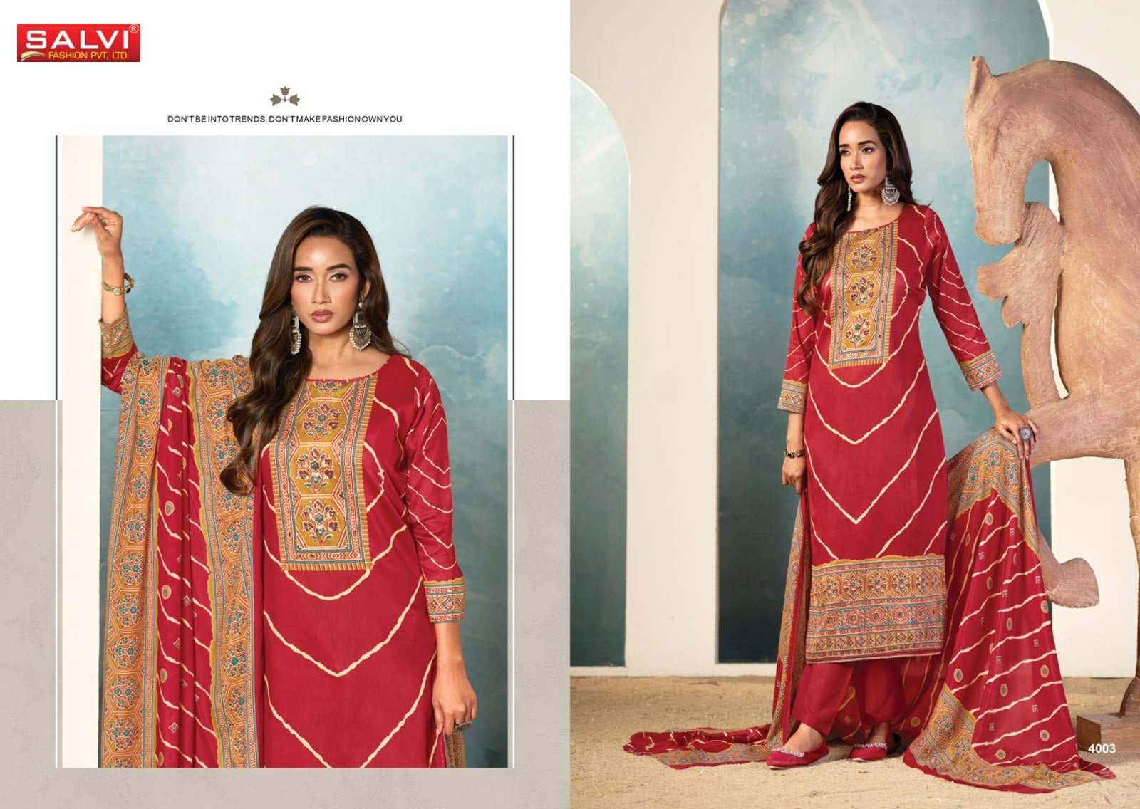 Sindoor Plus Vol 4 Salvi Fashion Jam Silk Pant Style Suits Supplier Gujarat