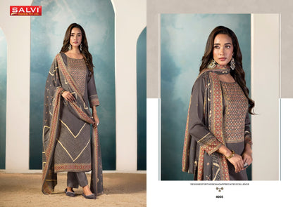 Sindoor Plus Vol 4 Salvi Fashion Jam Silk Pant Style Suits Supplier Gujarat