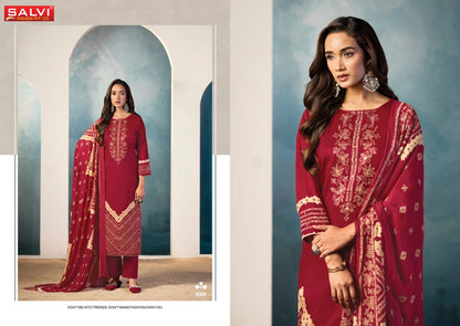 Sindoor Plus Vol 4 Salvi Fashion Jam Silk Pant Style Suits Supplier Gujarat