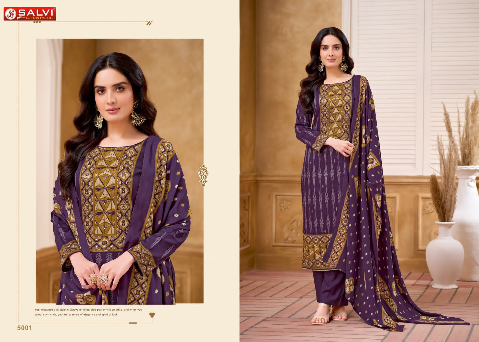 Sindoor Plus Vol 5 Salvi Fashion Jam Silk Pant Style Suits Wholesale