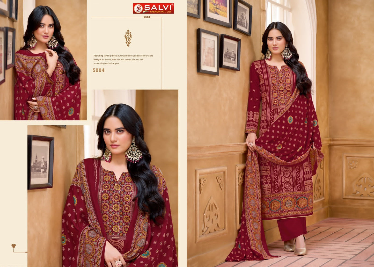 Sindoor Plus Vol 5 Salvi Fashion Jam Silk Pant Style Suits Wholesale