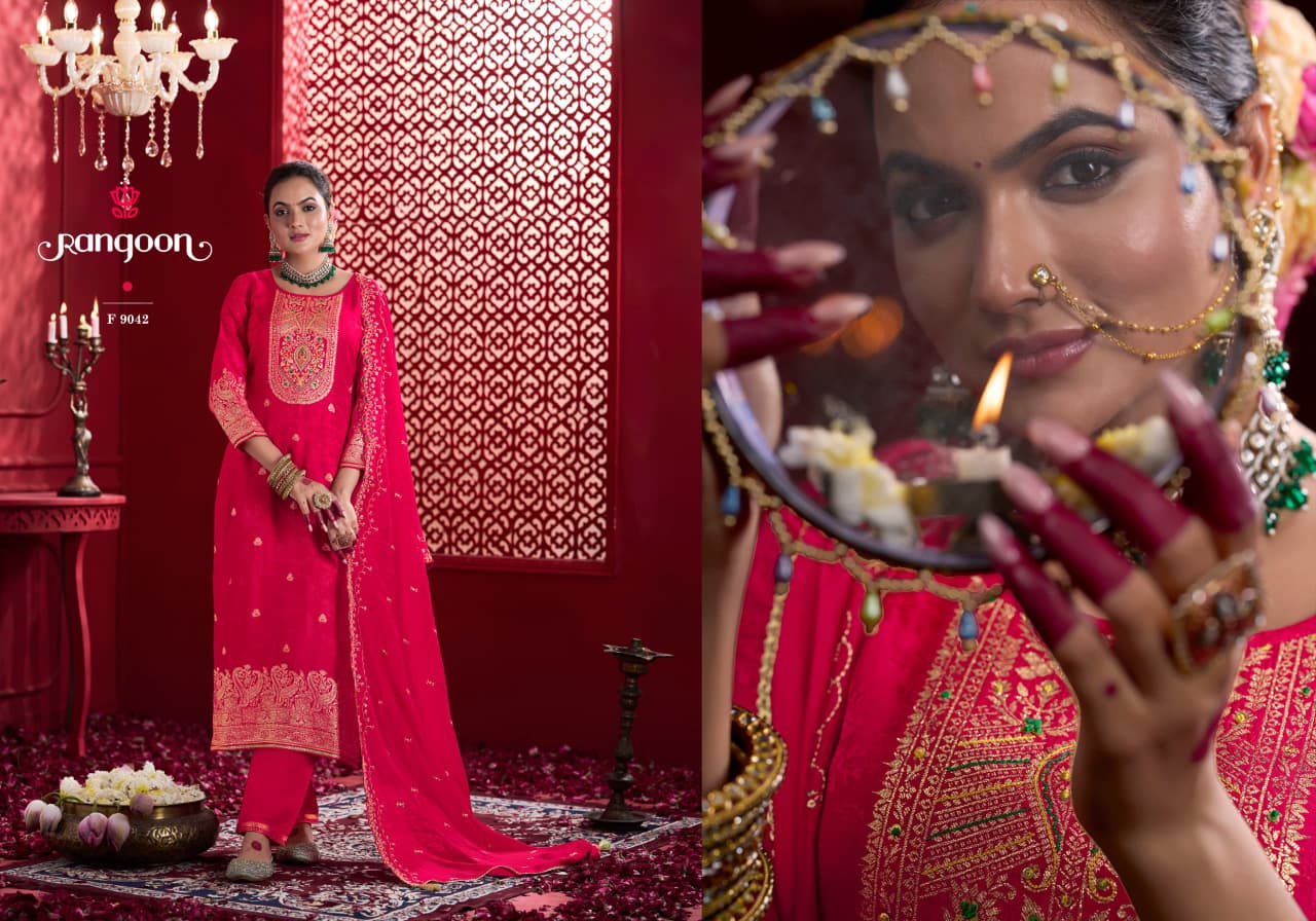 Sindoor Rangoon Pure Dola Readymade Pant Style Suits Wholesale Rate