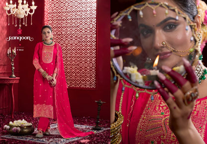 Sindoor Rangoon Pure Dola Readymade Pant Style Suits Wholesale Rate