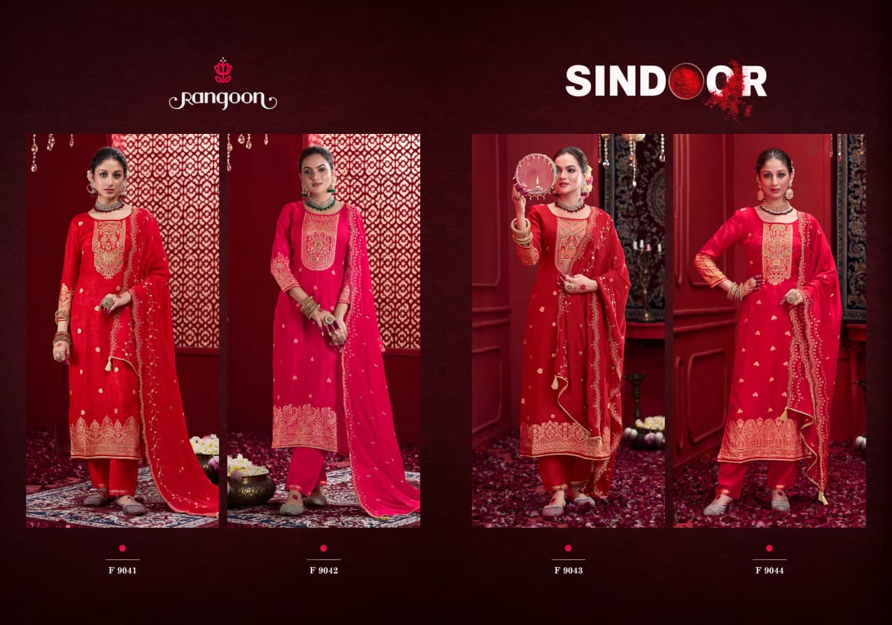 Sindoor Rangoon Pure Dola Readymade Pant Style Suits Wholesale Rate