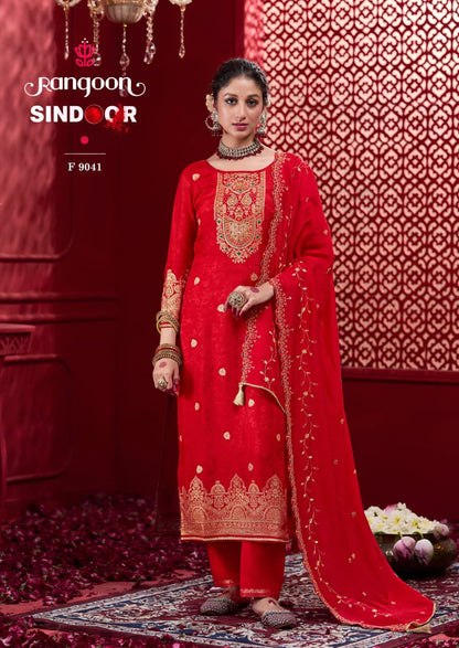 Sindoor Rangoon Pure Dola Readymade Pant Style Suits Wholesale Rate