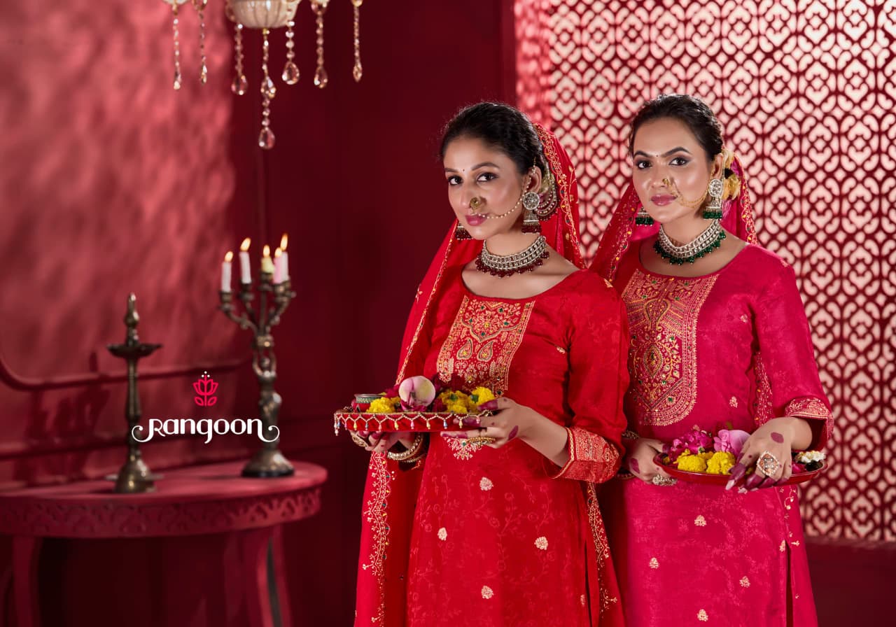 Sindoor Rangoon Pure Dola Readymade Pant Style Suits Wholesale Rate
