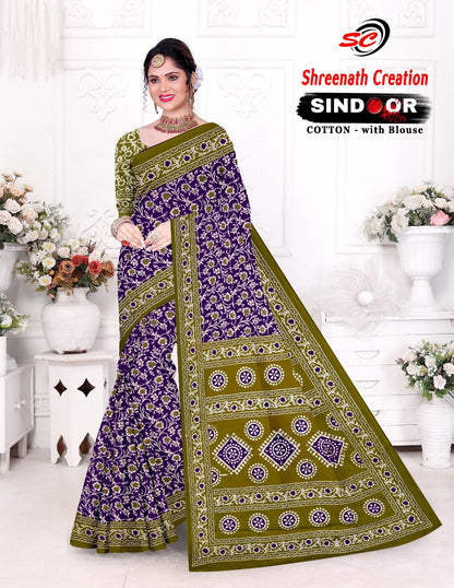 Sindoor Sc Cotton Sarees Supplier Ahmedabad