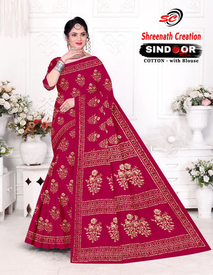 Sindoor Sc Cotton Sarees Supplier Ahmedabad