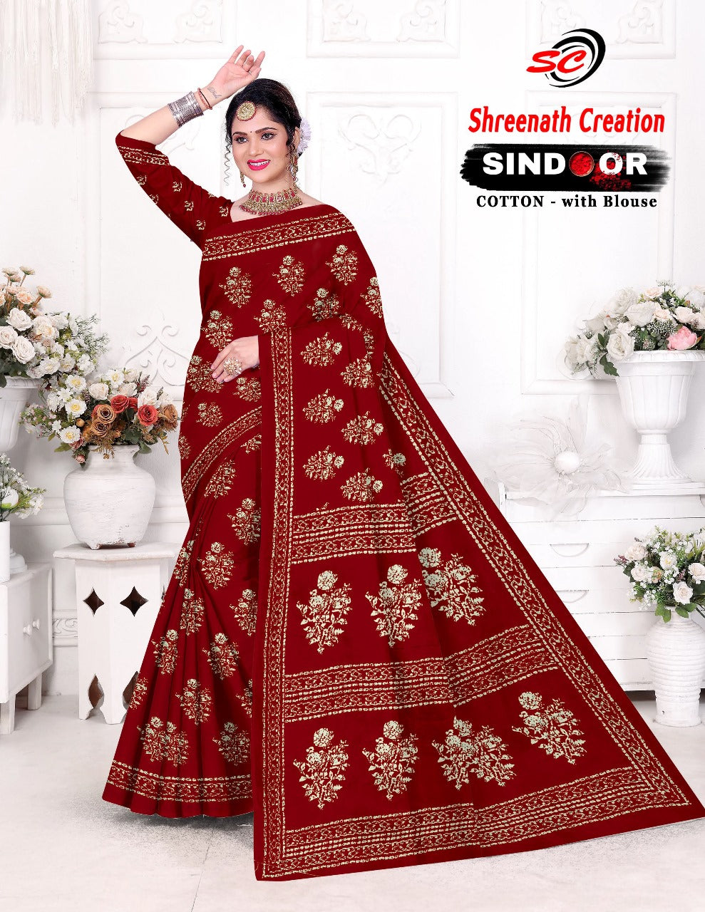Sindoor Sc Cotton Sarees Supplier Ahmedabad