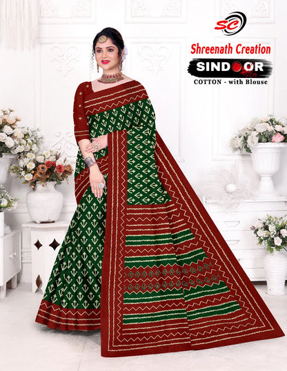 Sindoor Sc Cotton Sarees Supplier Ahmedabad