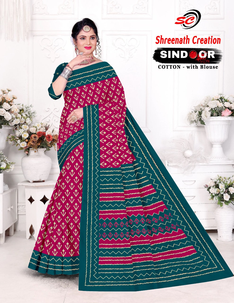 Sindoor Sc Cotton Sarees Supplier Ahmedabad