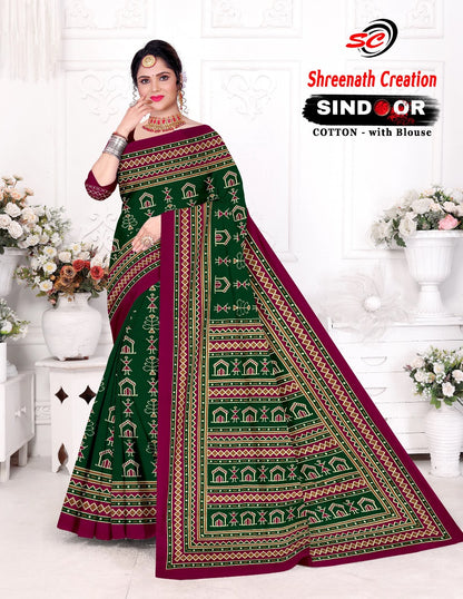 Sindoor Sc Cotton Sarees Supplier Ahmedabad