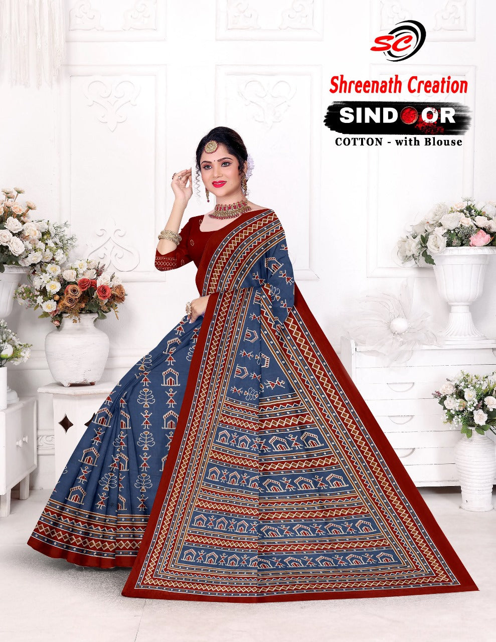 Sindoor Sc Cotton Sarees Supplier Ahmedabad
