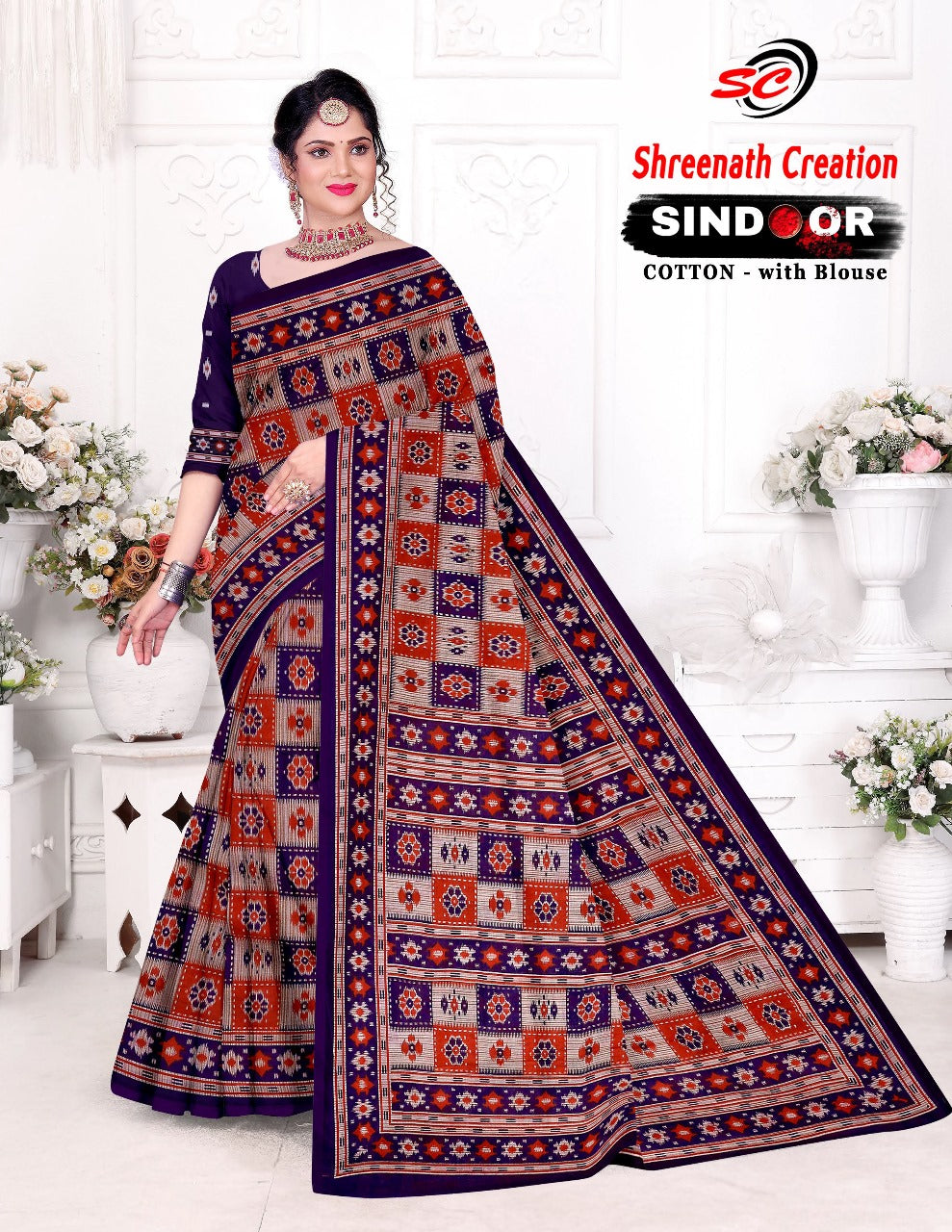 Sindoor Sc Cotton Sarees Supplier Ahmedabad