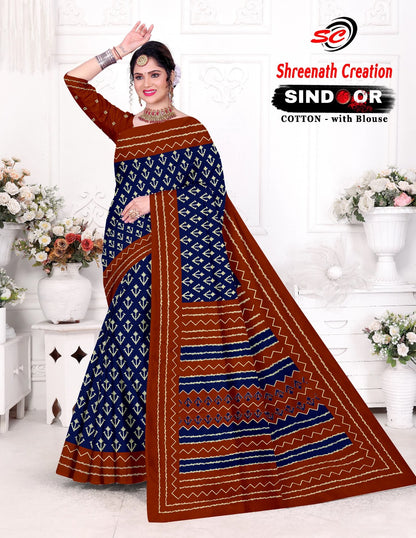 Sindoor Sc Cotton Sarees Supplier Ahmedabad