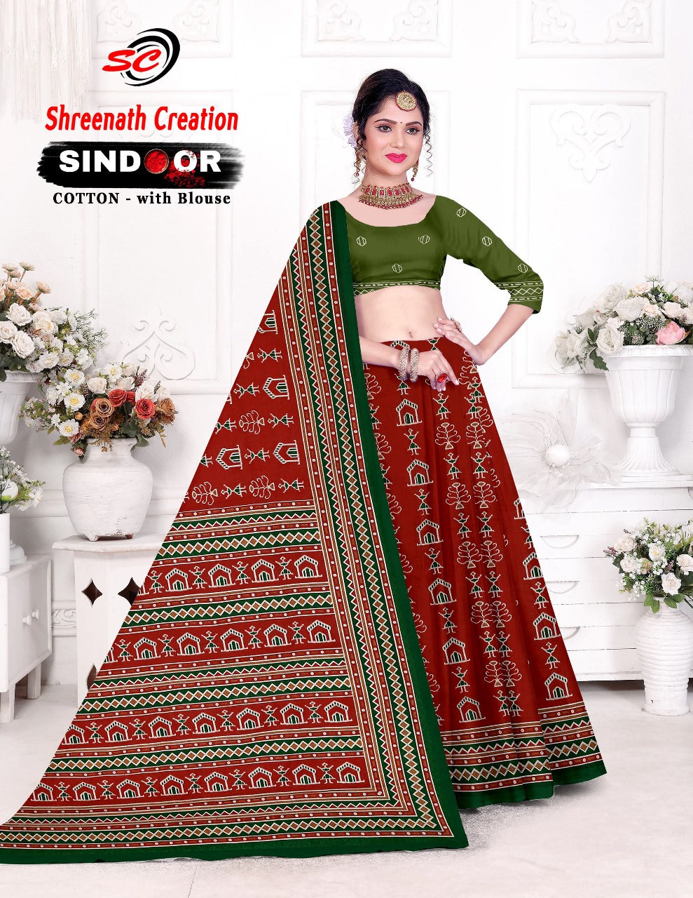Sindoor Sc Cotton Sarees Supplier Ahmedabad