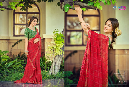 Sindoor Vipul Chiffon Sarees Supplier