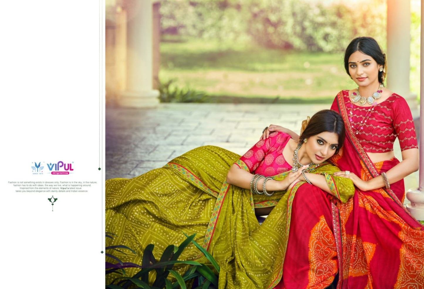 Sindoor Vipul Chiffon Sarees Supplier