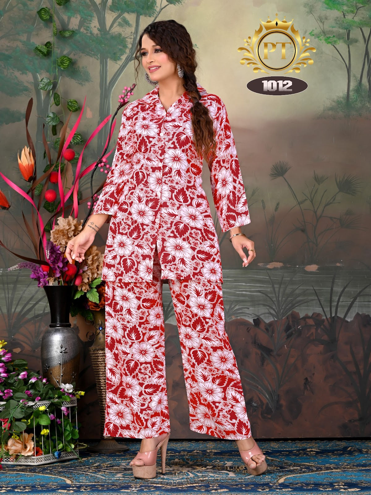 Sindoor Vol 1 Pt Rayon 14Kg Co Ord Set Exporter Ahmedabad