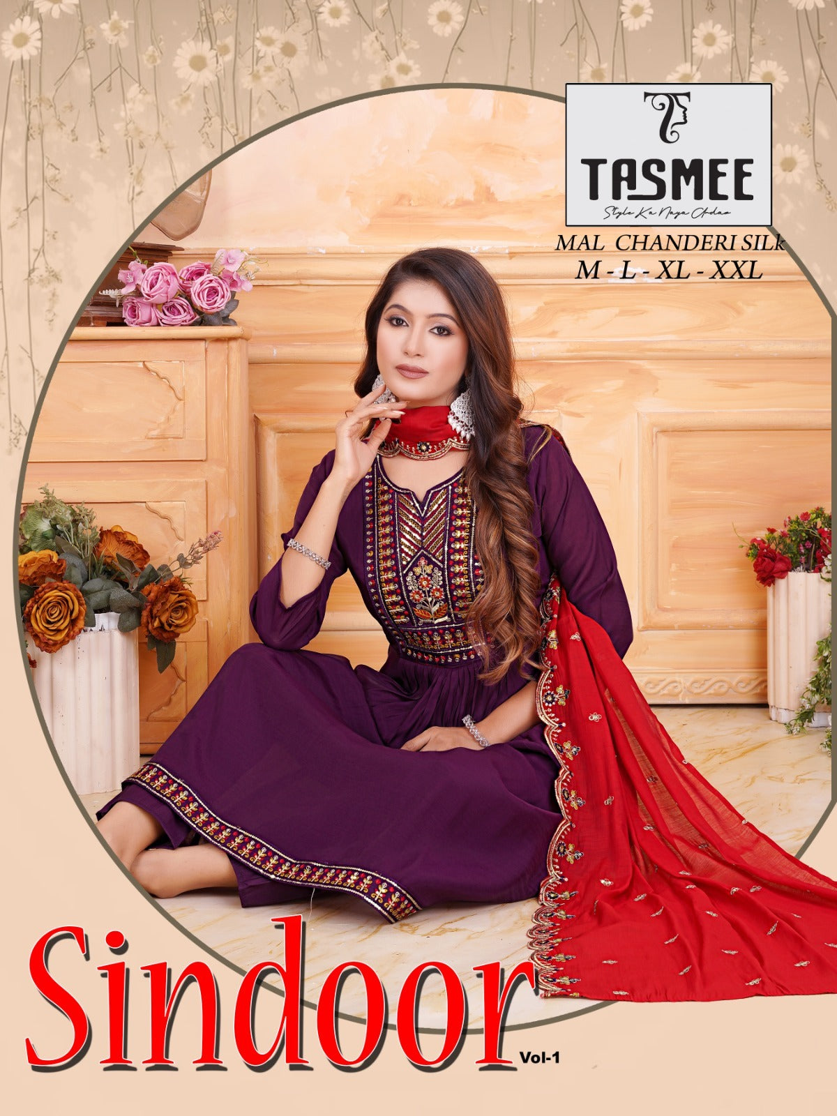 Sindoor Vol 1 Tasmee Chanderi Readymade Pant Style Suits Wholesale Rate