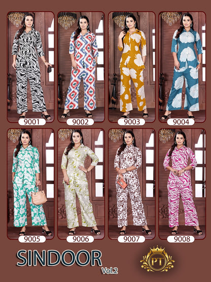 Sindoor Vol 2 Pt Rayon 14Kg Co Ord Set Manufacturer India