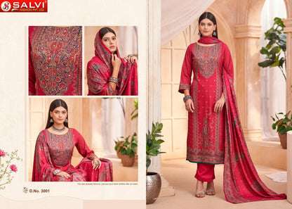 Sindoor Vol 3 Salvi Fashion Pure Viscose Pashmina Suits Wholesaler