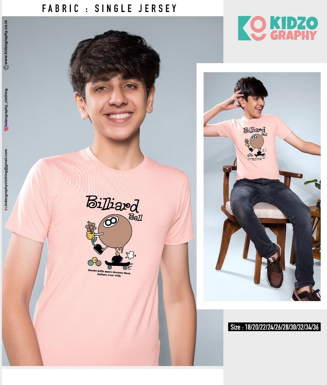 Single Jersey Kidzo Graphy Biowash Boys Tshirt Manufacturer India