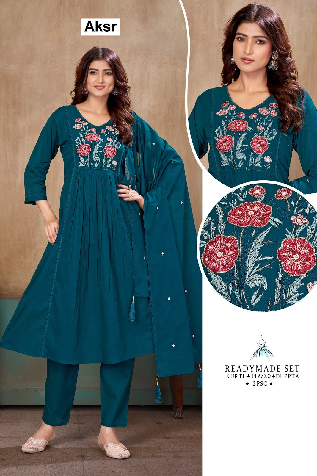 Sinhan 142 Aksr Mul Cotton Readymade Anarkali Suits Manufacturer India