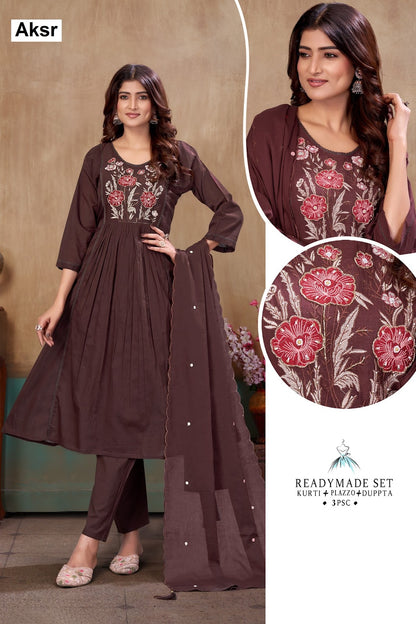 Sinhan 142 Aksr Mul Cotton Readymade Anarkali Suits Manufacturer India