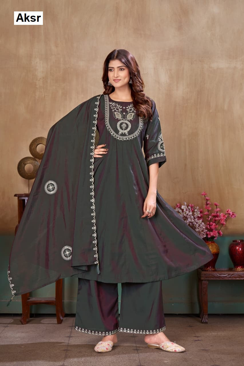 Sinhan 143 Abc Aksr Roman Readymade Plazzo Style Suits Manufacturer Ahmedabad