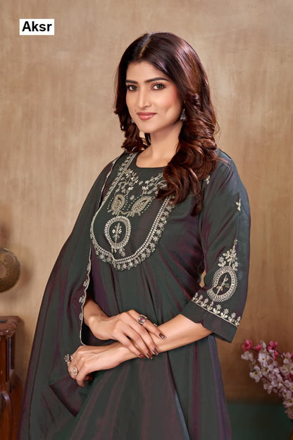 Sinhan 143 Abc Aksr Roman Readymade Plazzo Style Suits Manufacturer Ahmedabad