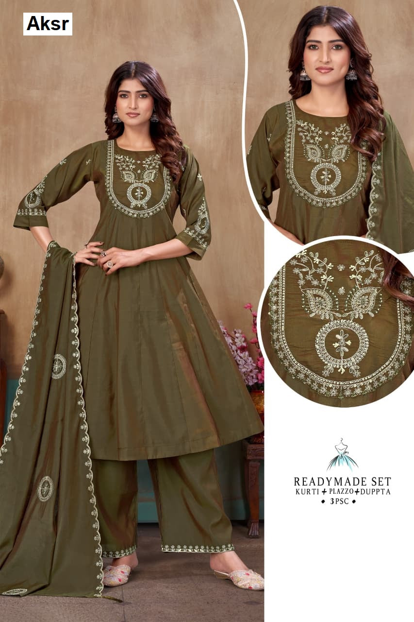 Sinhan 143 Abc Aksr Roman Readymade Plazzo Style Suits Manufacturer Ahmedabad