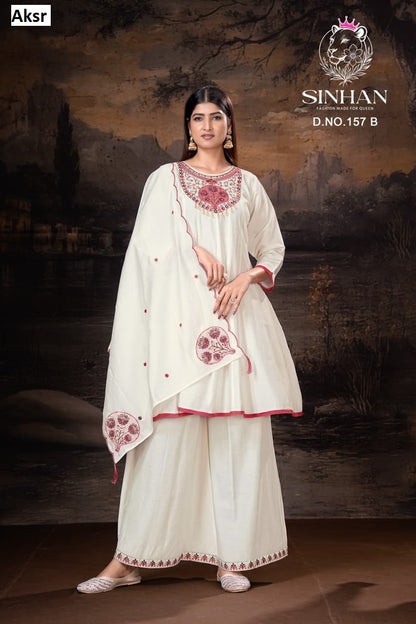 Sinhan 157 Aksr Roman Readymade Suits Exporter Gujarat