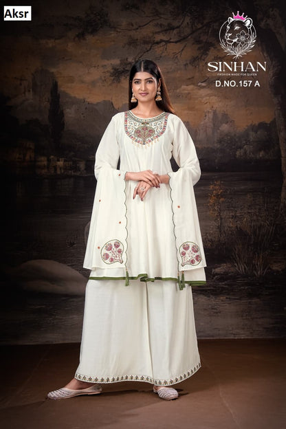 Sinhan 157 Aksr Roman Readymade Suits Exporter Gujarat