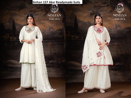 Sinhan 157 Aksr Roman Readymade Suits Exporter Gujarat