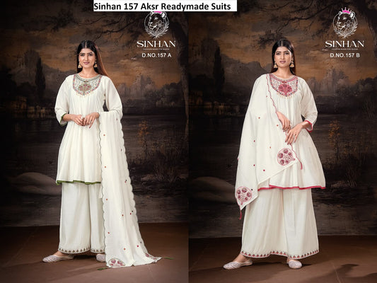 Sinhan 157 Aksr Roman Readymade Suits Exporter Gujarat