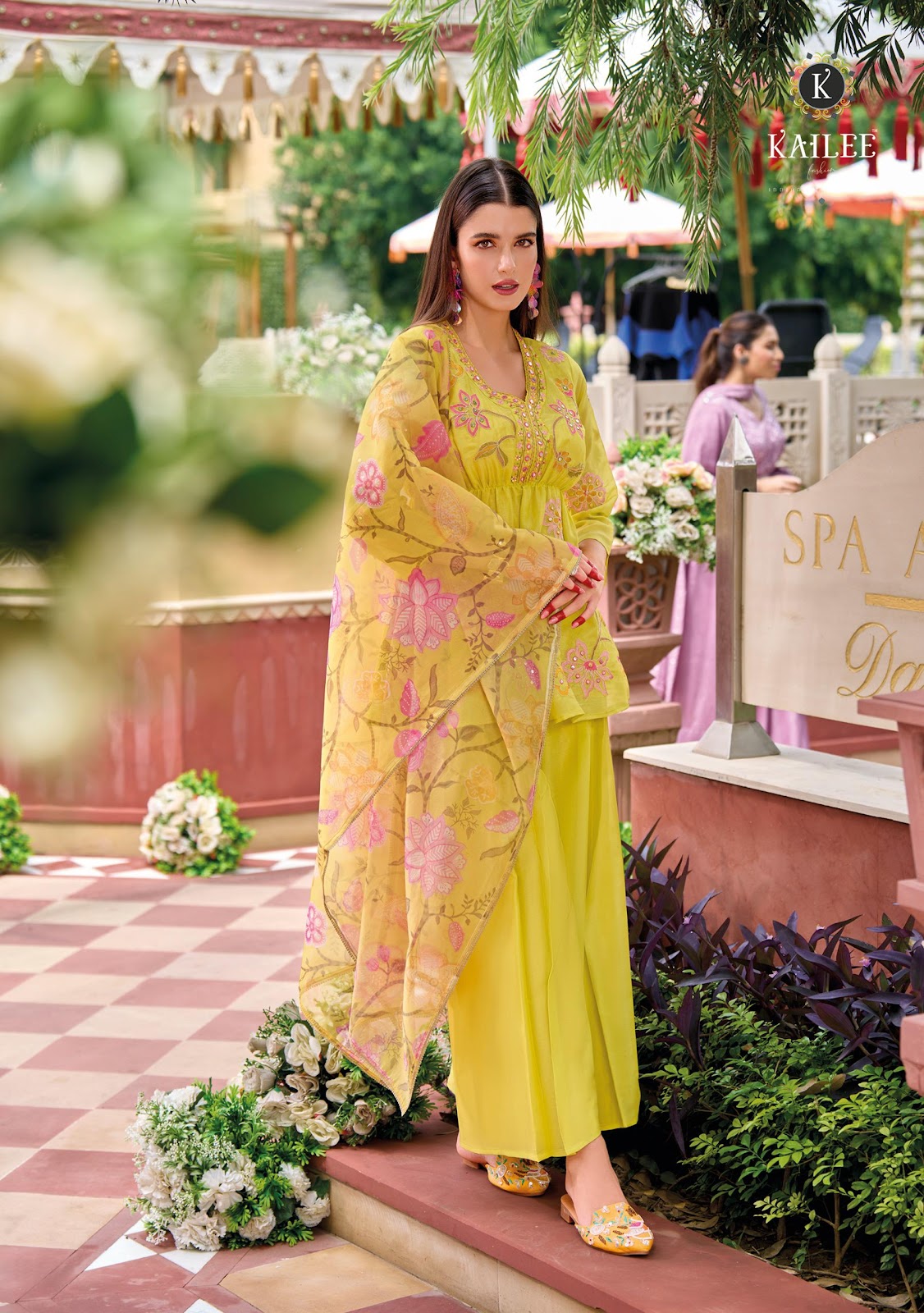 Sinjhar Kailee Fashion Viscose Simmer Readymade Plazzo Style Suits Wholesale Price
