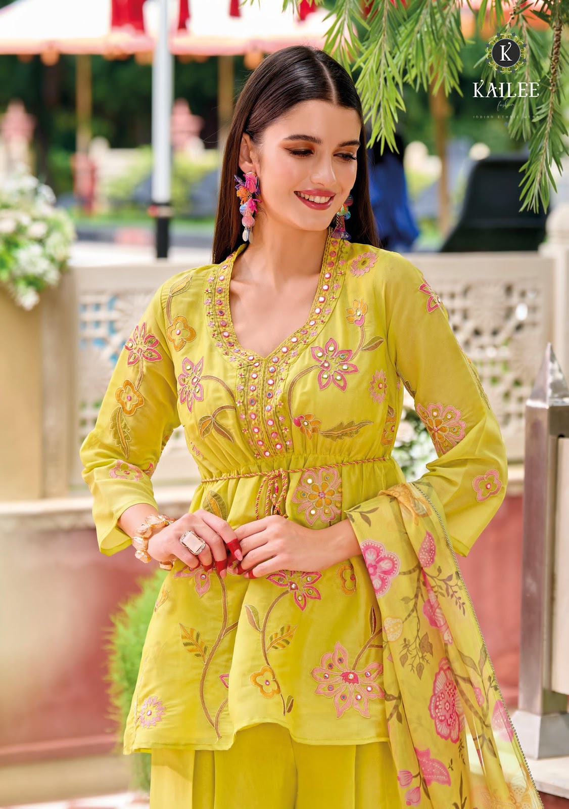 Sinjhar Kailee Fashion Viscose Simmer Readymade Plazzo Style Suits Wholesale Price