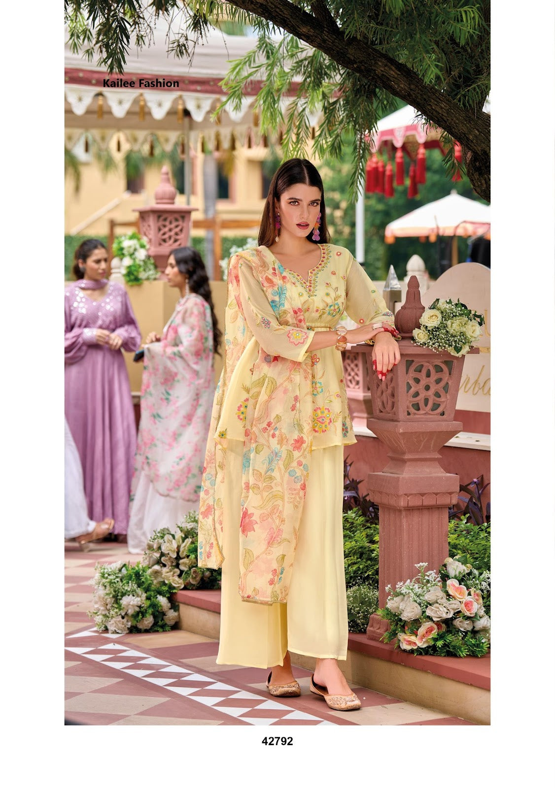 Sinjhar Kailee Fashion Viscose Simmer Readymade Plazzo Style Suits Wholesale Price